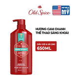  Dầu Gội Xả 2in1 OLD SPICE 650ml tiện lợi, sạch sâu, dưỡng tóc nam dày khỏe, giảm khô xơ, phồng hơn +80% - Mỹ 