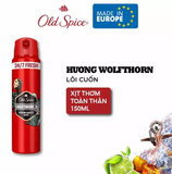  Xịt thơm khử mùi OLD SPICE toàn thân, ngăn ố vàng áo, hương nước hoa đẳng cấp 150ml - Châu Âu 