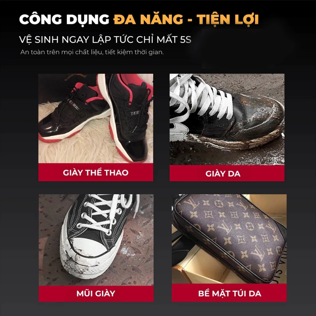  Khăn Giấy Ướt Sneaker Quick Wipe Cao Cấp, Khăn Lau Giày Siêu Tiện Lợi Gói 12 Miếng Làm Sạch Gấp Đôi 