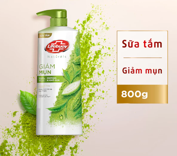  Sữa Tắm Lifebuoy 800gr Detox Và Sạch Sâu Khỏi Bụi Mịn Pm2.5 Detox 100% Từ Thiên Nhiên Diệt Khuẩn 