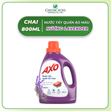  Nước Tẩy Quần Áo Màu AXO 800ml – Đánh Bay Vết Bẩn Cứng Đầu, Giữ Màu Vải Bền Đẹp, An Toàn 