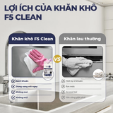  Khăn khô lau bếp F5 Clean 300 tờ lau sạch mọi vết bẩn, không để lại sơ vải, tiện dụng, an toàn cho da tay 