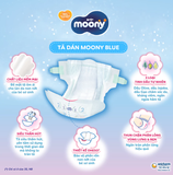  Tã dán cao cấp Moony NB/S/M/L - Nhập khẩu từ Nhật Bản 