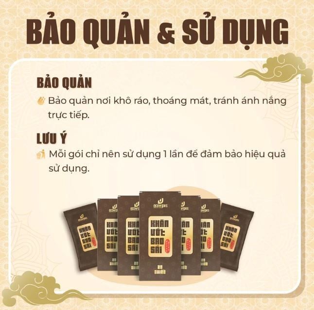  Khăn giấy ướt bao sái lau bàn thờ EcoWipes hộp 20 gói hương trầm 