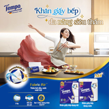  [LỐC 4 CUỘN] Khăn Giấy Bếp Tempo Dạng Cuộn Đa Năng, Siêu Thấm - Thương Hiệu Đức 