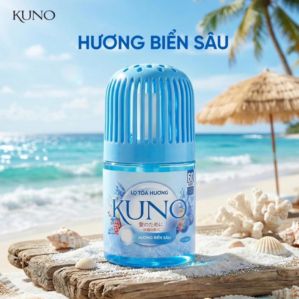  Lọ tỏa hương KUNO hương thơm tự nhiên, Lọ thơm phòng khử mùi 360 độ thế hệ mới thơm lâu 45 ngày 
