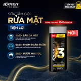  Tắm Gội Rửa Mặt XMen for Boss 3in1 Luxury 630g 350g / Tắm Gội Legend 630g / Intense 650g Hương Nước Hoa Châu Âu 