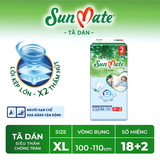  Tã dán người lớn SunMate M18/L18/XL18 + 2 miếng 