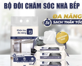  Khăn ướt lau bếp 80 tờ F5 Clean sạch mùi bếp khó chịu, an toàn cho da tay và không để lại chất tồn dư 