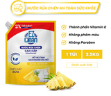  Túi Nước Rửa Chén EZ Clean 3,5kg, sạch nhanh dầu mỡ, không phẩm màu, dịu da tay, bổ sung vitamin E 
