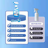  Chai Sạch Đa Năng CLEANZ hương chanh Vệ Sinh Nhà Tắm Chống Ăn Mòn Inox Vệ Sinh Vòi Rửa, Vòi Sen, Vách Kính 350-700ml 
