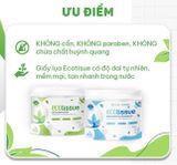  Giấy vệ sinh giấy cuộn cao cấp EcoWipes dày 3 lớp có lõi/ không lõi mềm mịn dai thấm hút tốt 