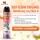  Bình xịt muỗi Bengal Pro Max 500ml diệt 8 loại côn trùng, bình xịt côn trùng an toàn cho gia đình 