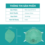  Khẩu Trang Niva N95 Cup AC95 Ngừa Vi Khuẩn Virus, Đạt Chuẩn FDA 