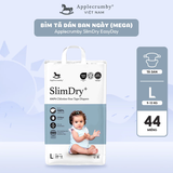  Bỉm tã dán ngày Applecrumby Slimdry Easyday Tape size NB - XL thoải mái và êm ái cho bé 