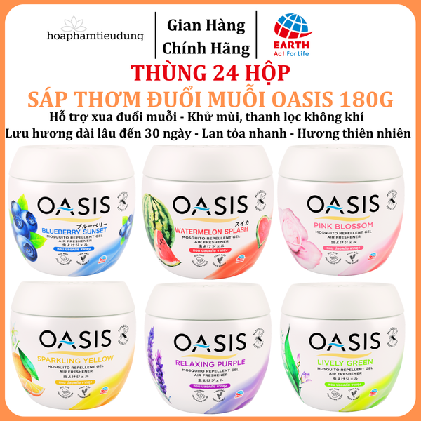  Sáp Thơm Đuổi Muỗi Oasis 180g 