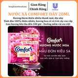  Nước Xả Làm Mềm Vải Comfort Đậm Đặc Một Lần Xả Thơm Mát gấp 10 lần túi 20ml 