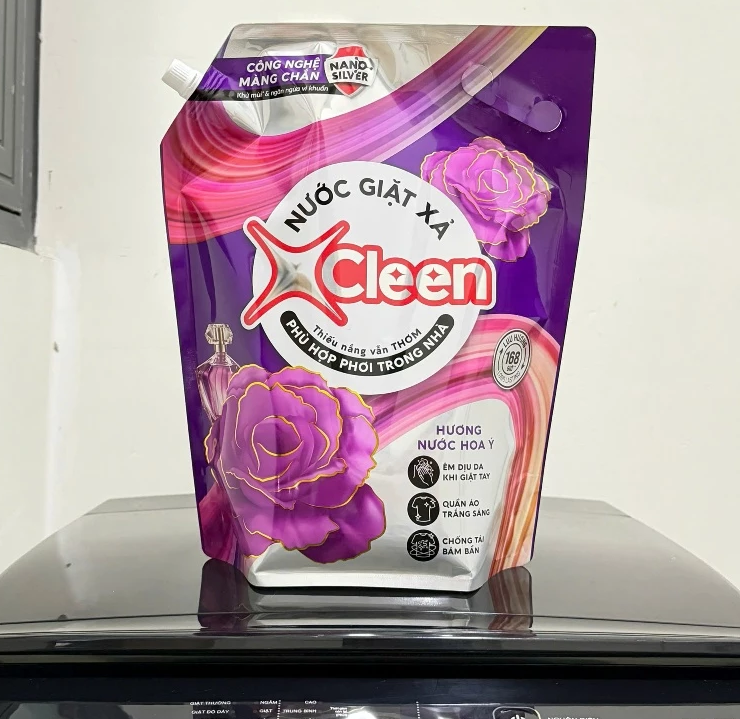  Nước giặt xả Xcleen 2in1 hương nước hoa quyến rũ, ngọt ngào, sạch vượt trội, thiếu nắng vẫn thơm dung tích 2-3.5kg 