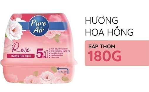  Sáp Thơm Khử Mùi PURE AIR Hương Ổi/Sả Chanh/Cà Phê/Trái Cây 180g 