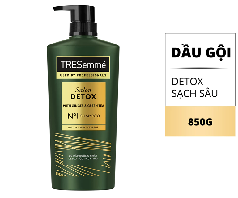  Dầu Gội TRESemmé Keratin Smooth/ Bond Repair/ Salon Detox Cho Tóc Vào Nếp, Giảm Gãy Rụng, Detox Sạch sâu 850 g 