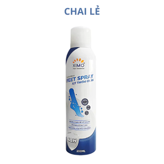  Bình xịt ngăn mùi hôi chân XIMO Feet Spray Xịt khử mùi thơm chân hạn chế vi khuẩn và lưu giữ mùi hương cho lòng bàn chân 