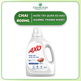  Nước Tẩy Quần Áo Màu AXO 800ml – Đánh Bay Vết Bẩn Cứng Đầu, Giữ Màu Vải Bền Đẹp, An Toàn 