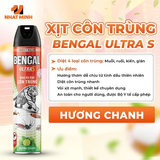  Bình xịt muỗi Bengal Pro Max 500ml diệt 8 loại côn trùng, bình xịt côn trùng an toàn cho gia đình 