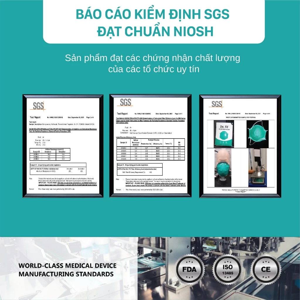  Khẩu Trang Niva N95 Cup AC95 Ngừa Vi Khuẩn Virus, Đạt Chuẩn FDA 
