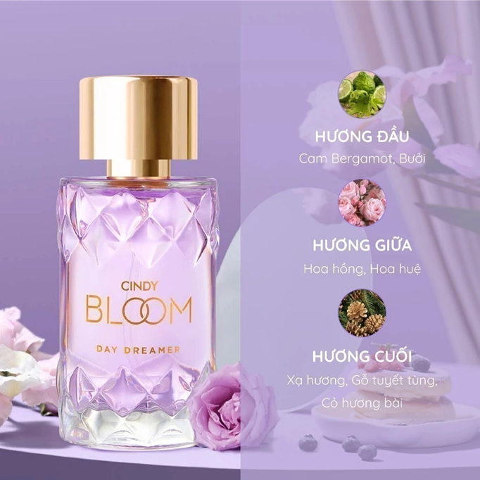  Nước Hoa Nữ CINDY BLOOM Hương Thơm Nữ Tính Ngọt Ngào, Lưu Hương Lâu Chai 30ml 