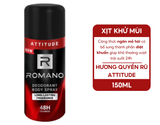  Xịt khử mùi cho nam toàn thân ngăn mồ hôi và mùi cơ thể Romano 150ml / 195ml 
