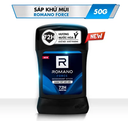  Sáp ngăn mùi cho nam Romano 50g - Khử mùi 72H, lưu hương Ý dài lâu 