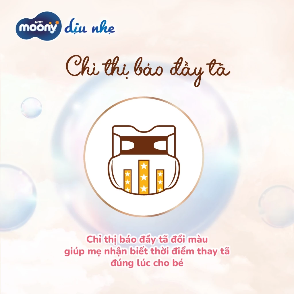  Tã dán Moony Dịu Nhẹ siêu cao cấp NB/S/M/L 
