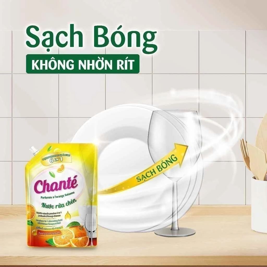  Nước rửa chén Chanté túi 3.2kg 