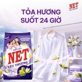  Combo bột giặt NET yêu thương hương hoa Ngọc Lan 2.4kg + nước rửa chén NET yêu thương đậm đặc hương Chanh tươi mát 250g 