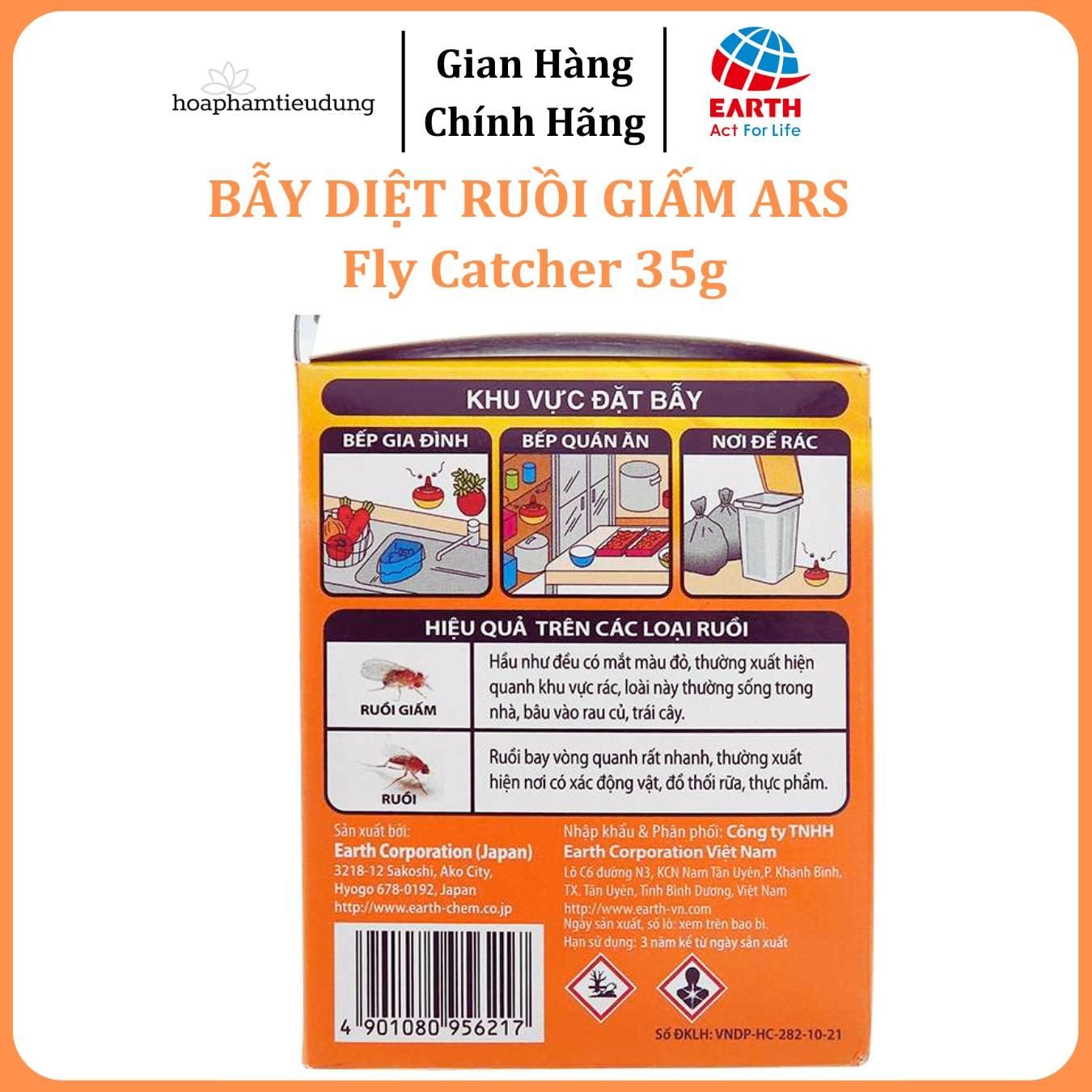  Bẫy diệt ruồi giấm ARS Fly Catcher 35g 
