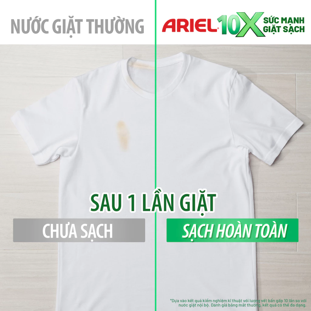  Nước Giặt Gel ARIEL 10X Sức Mạnh Giặt Sạch Chuyên Gia Cửa Trước - Cửa Trên Hương Downy Nắng Sớm Túi 1.37 - 4.05KG 