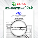  Nước Giặt Gel ARIEL 10X Sức Mạnh Giặt Sạch Chuyên Gia Cửa Trước - Cửa Trên Hương Downy Nắng Sớm Túi 1.37 - 4.05KG 