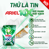  Nước Giặt Gel ARIEL 10X Sức Mạnh Giặt Sạch Chuyên Gia Cửa Trước - Cửa Trên Hương Downy Nắng Sớm Túi 1.37 - 4.05KG 