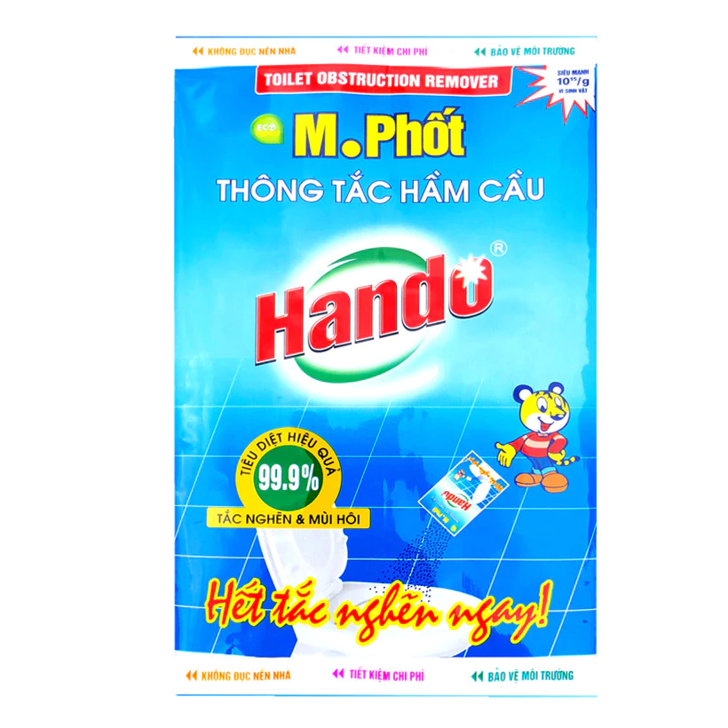  Gói bột thông tắc hầm cầu bể phốt Hando M.phốt 300g 