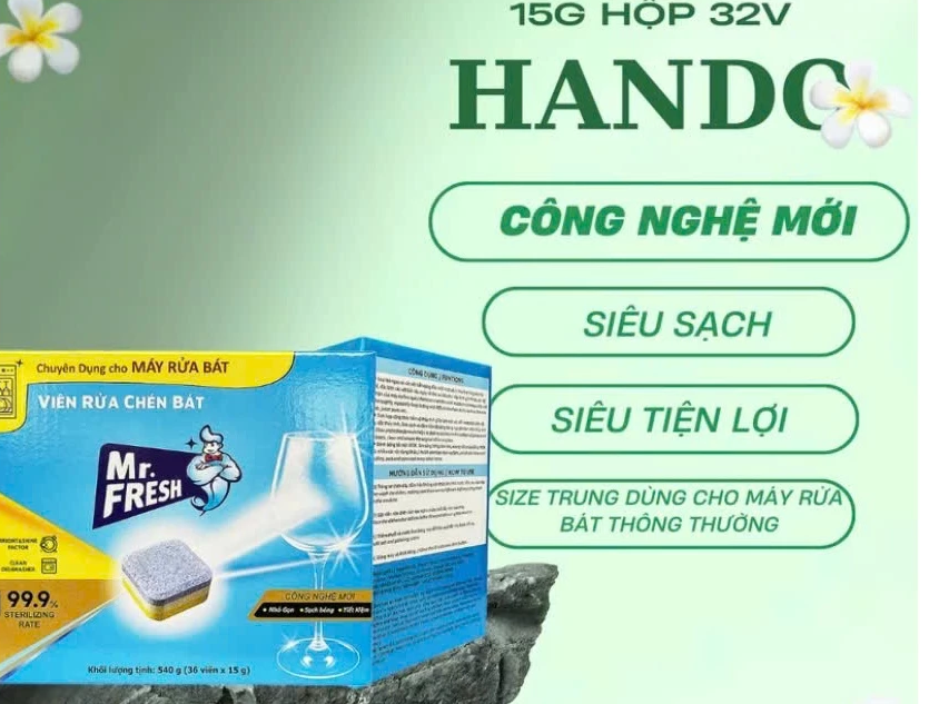  Viên Rửa Chén Bát Mr.Fresh Dành Cho Máy Rửa Chén Bát Hộp 36 Viên 