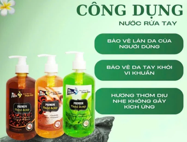  Nước rửa tay MrFresh 500ml - Dưỡng ẩm da tay, thơm lâu, sạch khuẩn cao cấp 
