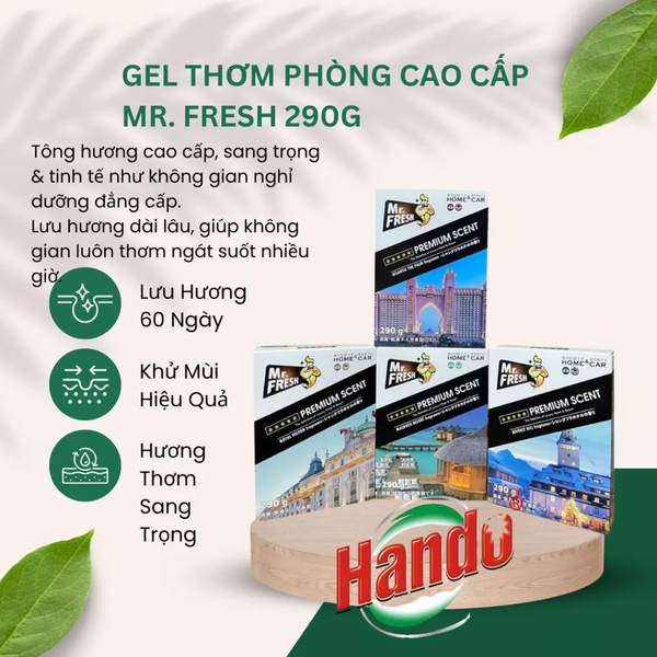  Gel Thơm Khử Mùi Cao Cấp Mr. Fresh 290G (Luxury Hotel & Resort) 