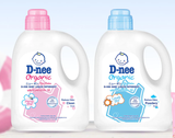  Nước giặt D-nee cho trẻ sơ sinh, mềm dịu, thơm nhẹ, không hư hại quần áo - Can 960ml - 2 Hương thơm 