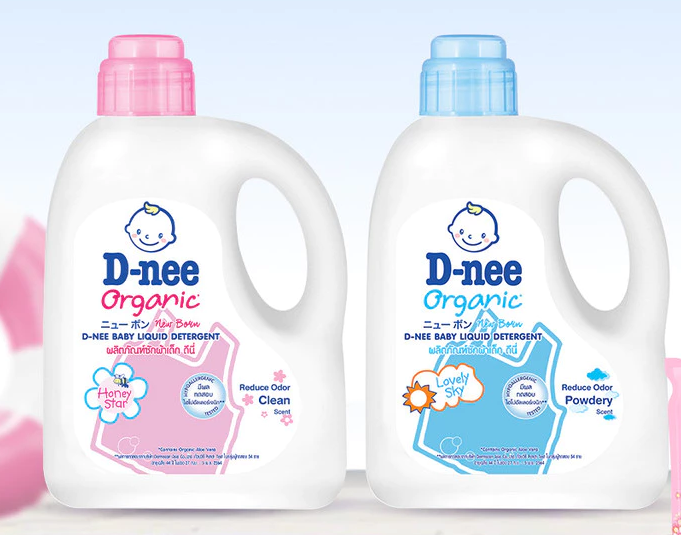  Nước giặt D-nee cho trẻ sơ sinh, mềm dịu, thơm nhẹ, không hư hại quần áo - Can 960ml - 2 Hương thơm 