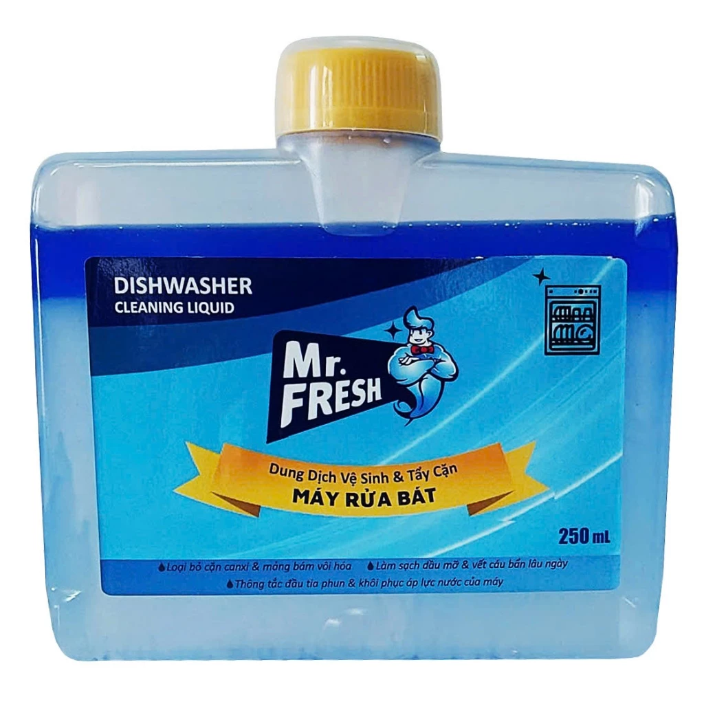  Dung Dịch Vệ Sinh Máy Rửa Chén Bát Mr. Fresh Chai 250ml chuyên dụng 