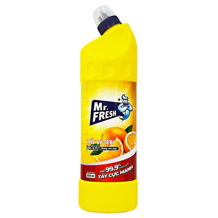  Chai Tẩy Vệ Sinh Toilet Bồn Cầu diệt khuẩn tới 99% Mr.Fresh 900ml thơm sạch 