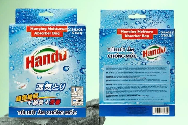  Hộp 5 túi hút ẩm khử mùi làm thơm Hando 250g 