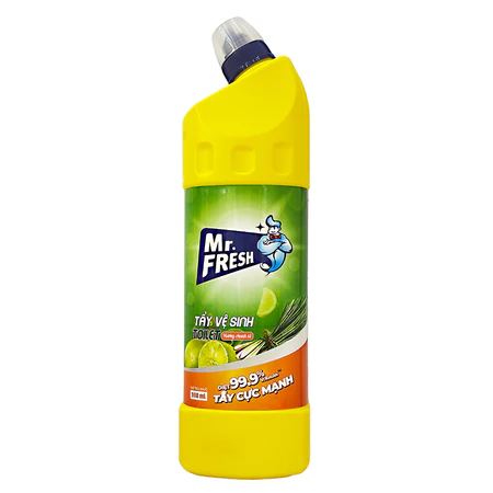  Chai Tẩy Vệ Sinh Toilet Bồn Cầu diệt khuẩn tới 99% Mr.Fresh 900ml thơm sạch 