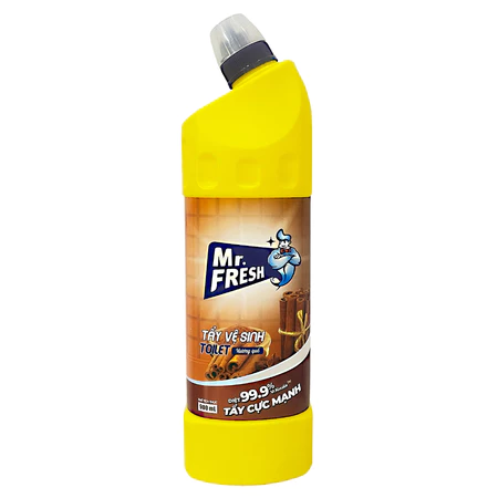 Chai Tẩy Vệ Sinh Toilet Bồn Cầu diệt khuẩn tới 99% Mr.Fresh 900ml thơm sạch 