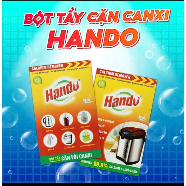  Bột tẩy cặn vôi ấm nước, bình nước Hando 